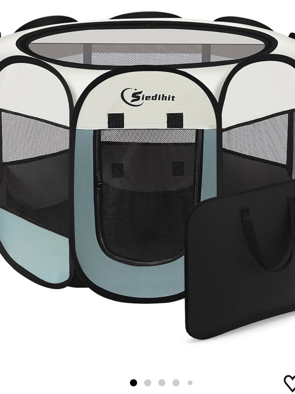 Light Blue and White Pop-Up Pet Playpen